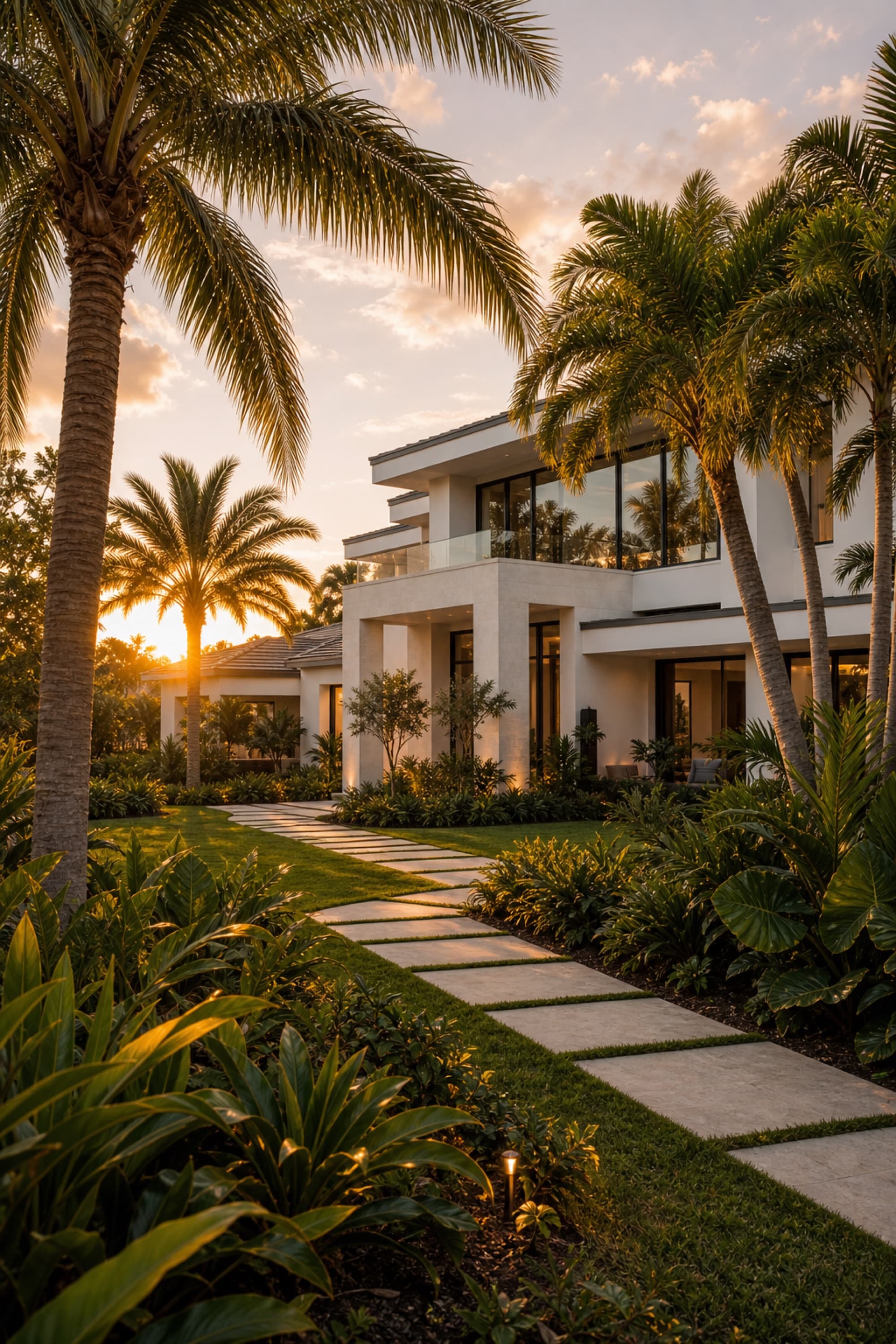 Custom Florida home in a North Port landscape
