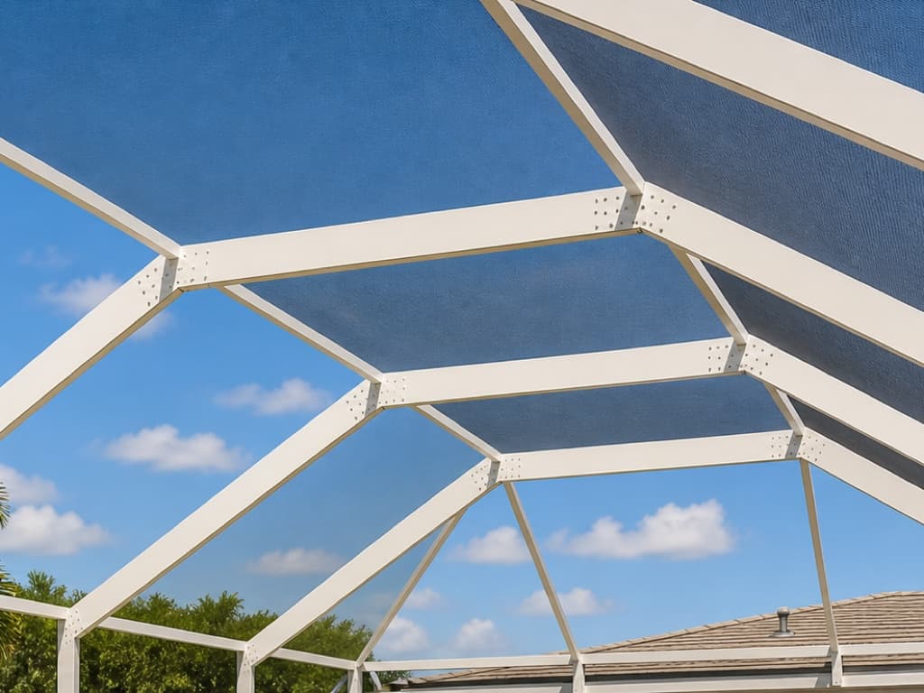 Screen enclosure frame detail